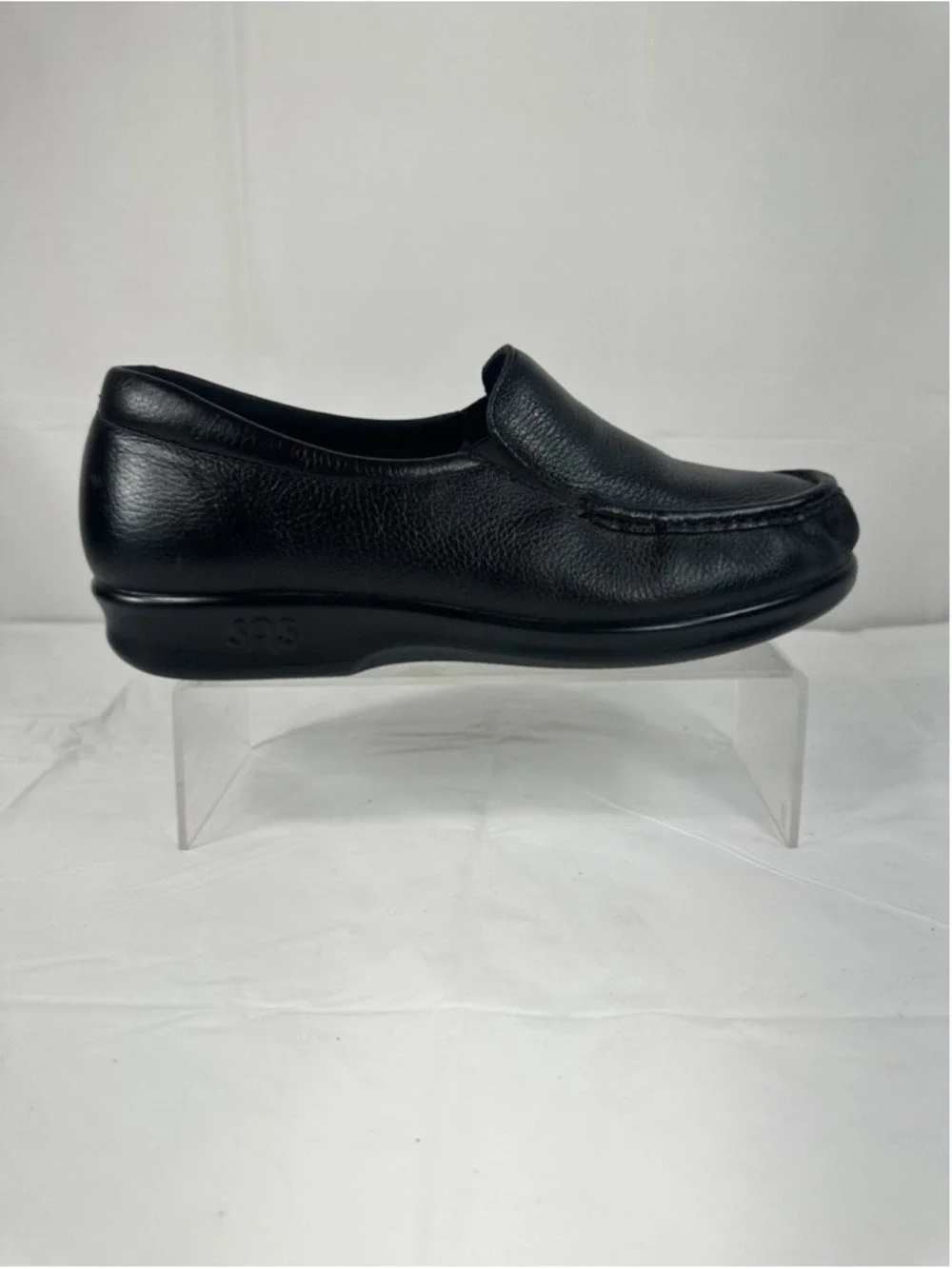 SAS Simplify Comfort Loafer Loafers Shoes Size 8.5 WW Black Leather new